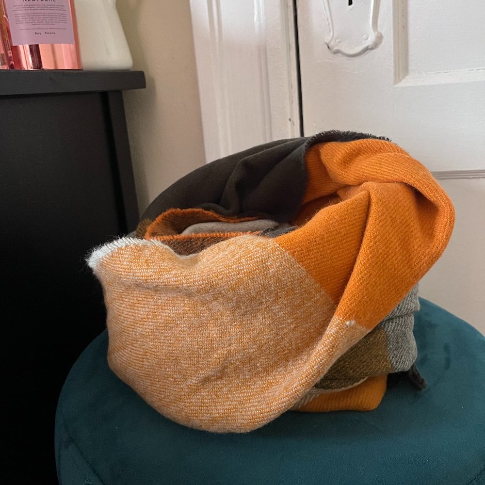 Color-block Fall Scarf